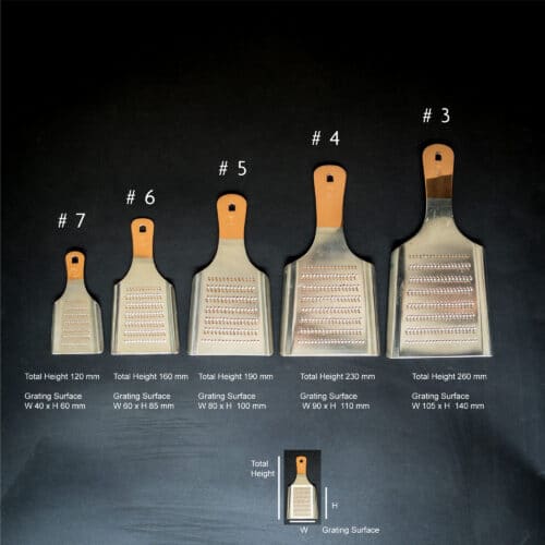 Japanese Oroshi Grater Size Chart