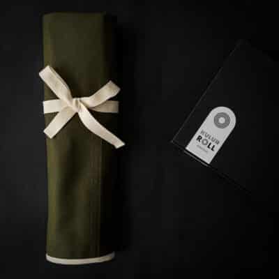 Koke Khaki KULUR Knife Roll by Kikusumi