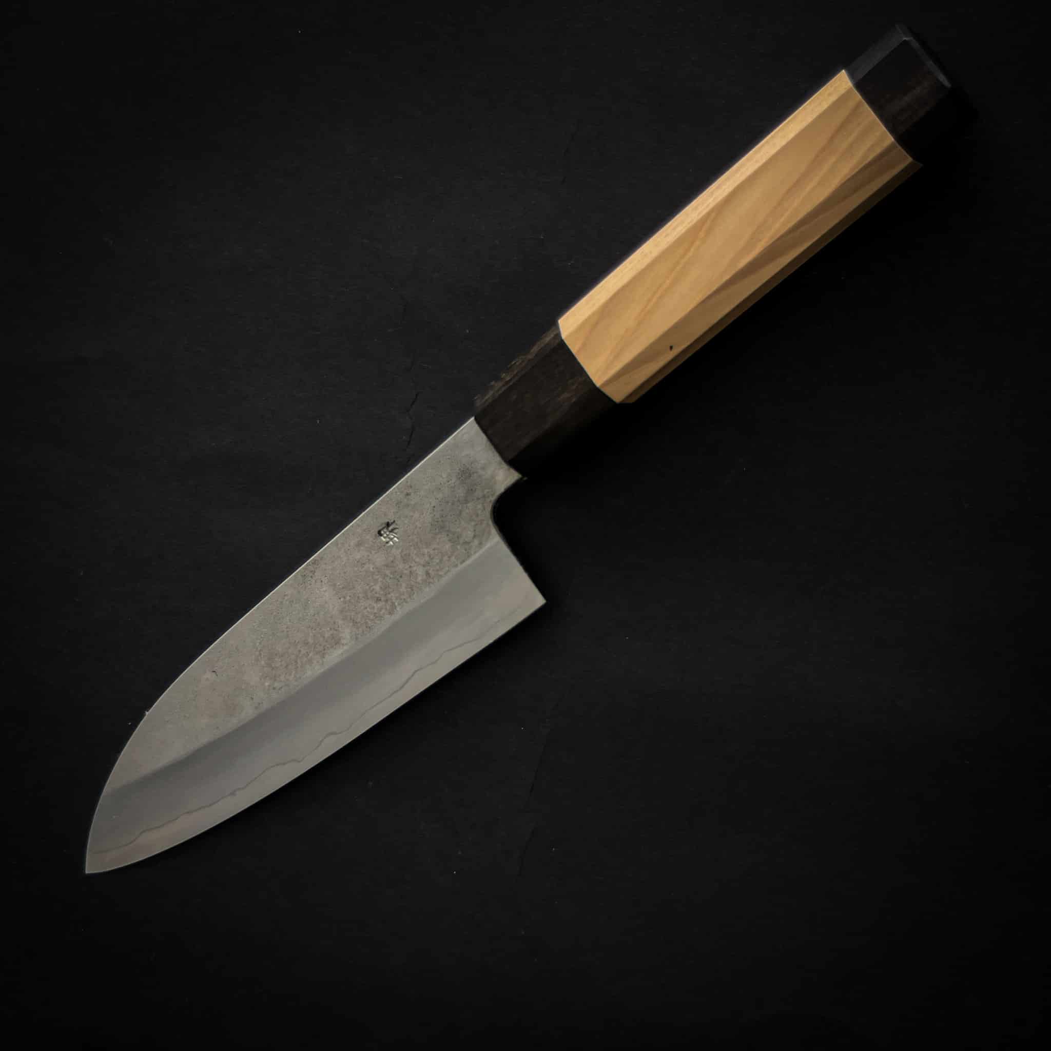 BLACK GHOST kurouchi knife Santoku